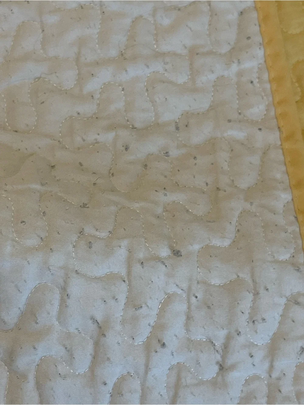 Floral Meadow Quilted Bedspread Set in White, Pink & Yellow and 2 pillow shams